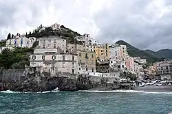 Western part of Minori, on the road to Amalfi