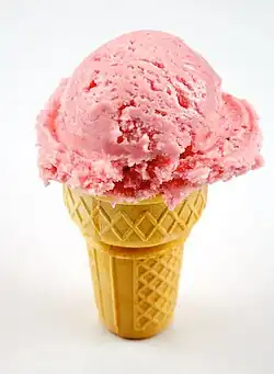 Strawberry in cone