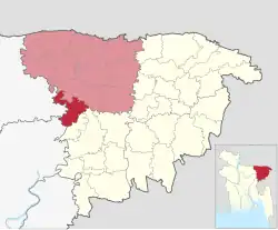 Location of Shalla