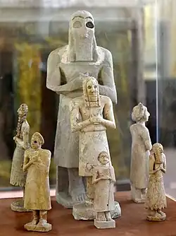 Sumerian Statues from Eshnunna and Khafajah of Diyala region, Iraq Museum