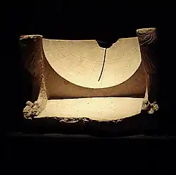 Sun dial from Ai-Khanoum