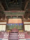 Irworobongdo in the throne hall of Changgyeonggung Palace