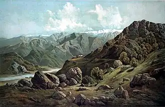 Sutlej Valley from Rampur c.&nbsp;1857