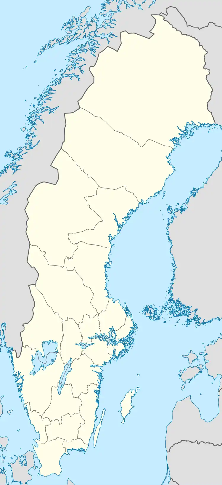 Kiruna&nbsp;(Swedish) is located in Sweden