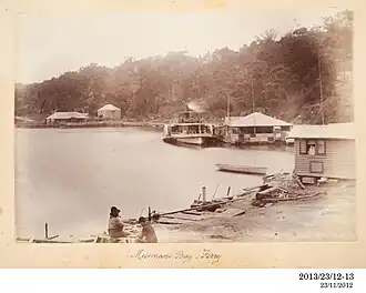 Paddle steamer Millie at Mosman Bay