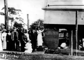 Launch day, Huskisson, 5 December 1911