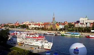 Skyline of Szczecin