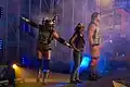 Beer Money, Inc. (James Storm, Robert Roode, and Jacqueline]] during her ring entrance at Bound for Glory IV