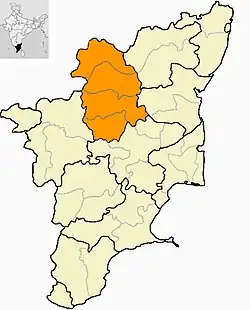 Salem, Tamil Nadu, largest metropolitan city in the region.