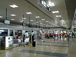 Check-in counters at Trichy Airport
