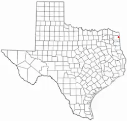 Location of Atlanta, Texas