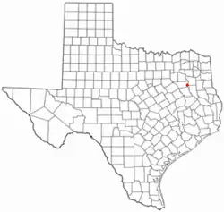 Location of Coffee City, Texas