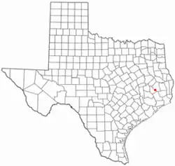 Location of Goodrich, Texas