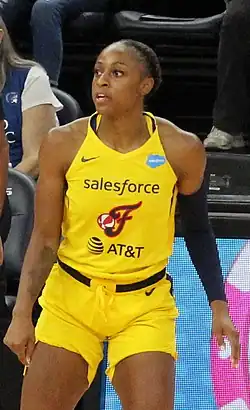 Mitchell with the Indiana Fever
