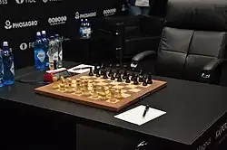 Chessboard of the World Chess Championship 2018