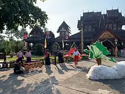 Tai Lue performance at Wat Nantaram&nbsp;[th]