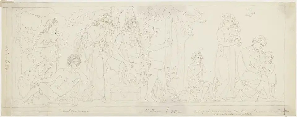 "Tapio with his folk", by Carl Eneas Sjöstrand (1898)