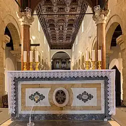 Altar and nave seen from the choir.