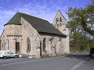 The church of Saint-Georges, in Tarnac