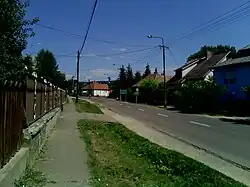 Main street of Tarnalelesz