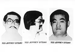 Ted Jeffery Otsuki FBI Most Wanted Poster