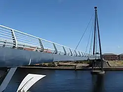 View from the steel steps on the Castlegate Quay side