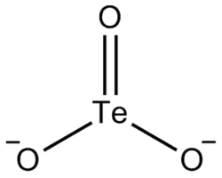 Skeletal formula of tellurite