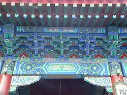 Xuanzi-style decorative design on the Beijing Dongyue Temple