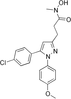 Skeletal formula of tepoxalin