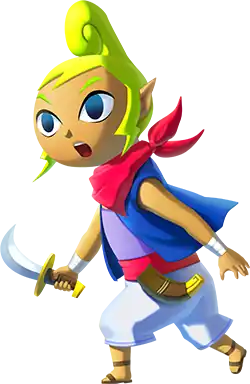 Artwork of Tetra wearing a pirate costume and wielding a cutlass