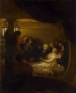 Death of Nelson in the Cockpit of the Victory by Benjamin West