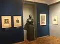 Bust of king Peter of Serbia and works representing Serbian nobility