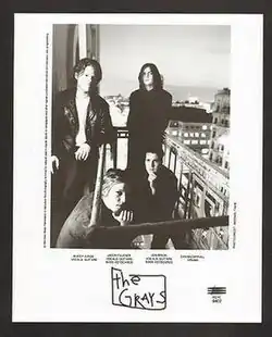 The Grays c. 1994. Counter-clockwise from left: Buddy Judge, Jason Falkner, Dan McCarroll and Jon Brion.