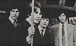 Photographed in 1967. From left to right: Bill Rinehart, Emitt Rhodes, Gary Kato, Joel Larson