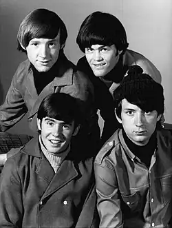 The Monkees in 1966 Clockwise from top left: Peter Tork, Micky Dolenz, Michael Nesmith, Davy Jones.