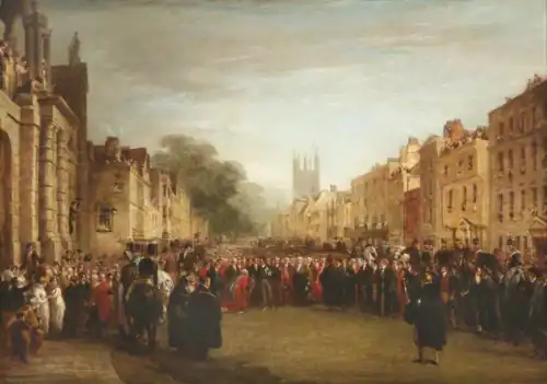 The Prince Regent Received by the University and City of Oxford, 1815