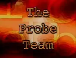 An image with a red-orange background. The show title is displayed on the center of the image.