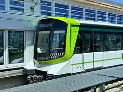 A REM train at Brossard station