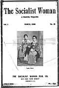 Cover of The Socialist Woman, March 1908, featuring the family of Toshihiko Sakai.