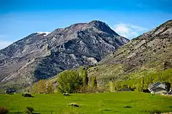 View of Mahogany Mountain in the Wasatch Range, from Pleasant Grove