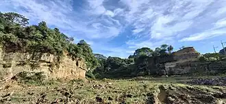 The Guadalupe Tuff exposed at Sitio Kaybanto, Caysio, Santa Maria, Bulacan.
