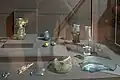 Glass artifacts exhibited in the forum`s museum