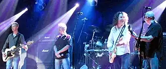 Thunder performing live in 2006. From left to right: Chris Childs, Danny Bowes, Ben Matthews and Harry James.
