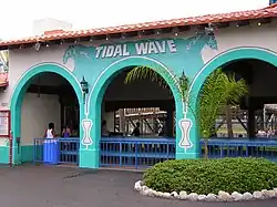 Photograph of Tidal Wave's entrance.