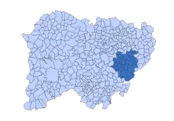 Location in Salamanca