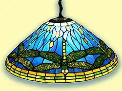 Tiffany dragonfly pendant lamp, designed c. 1903