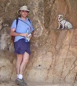 Butcher and his Jack Russell "Betty", Israel, 2007