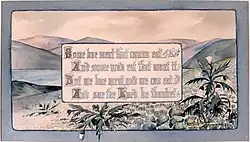 Decorative Landscape - Blessing by Robert Burns, c. 1907. Private collection.