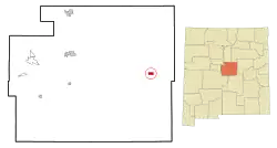 Location of Encino, New Mexico