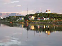 View of Torsvåg on Vannøya, a part of Helgøy municipality
